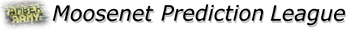 Moosenet Prediction League